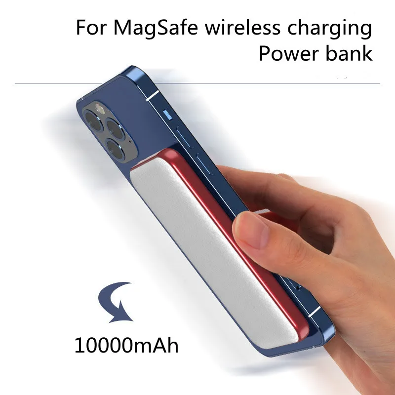 

For MagSafe Power Bank 10000mAh Wireless Charging Mobile Power Supply for iPhone 12 Mini Max Pro Huawei Xiaomi Wireless Charger