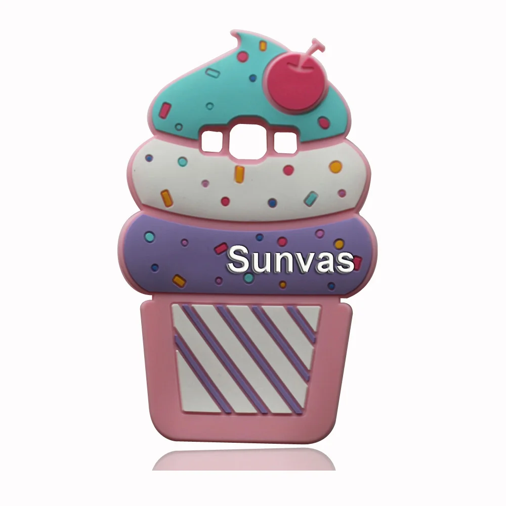 Pink Cherry IceCream Для Samsung Galaxy J3 J5 J7 A5 A7() 3D мультфильм привлекательный мягкий силиконовый чехол на заднюю крышку для J3 J5 J7 A5 A7 чехол для телефона в виде ракушки - Цвет: Pink Cherry IceCream