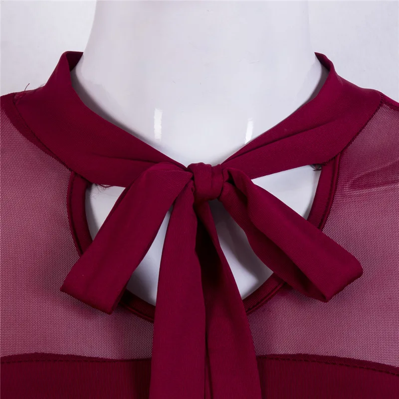 Модный женский бандажный облегающий боди элегантный стрейчевый топ футболка