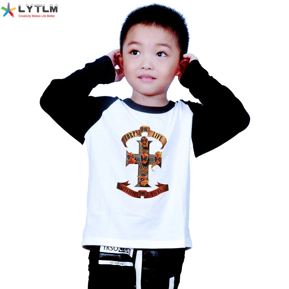 Детский костюм LYTLM Дэдпул топ для девочек и мальчиков одежда 4 6 8 10 лет Осенние