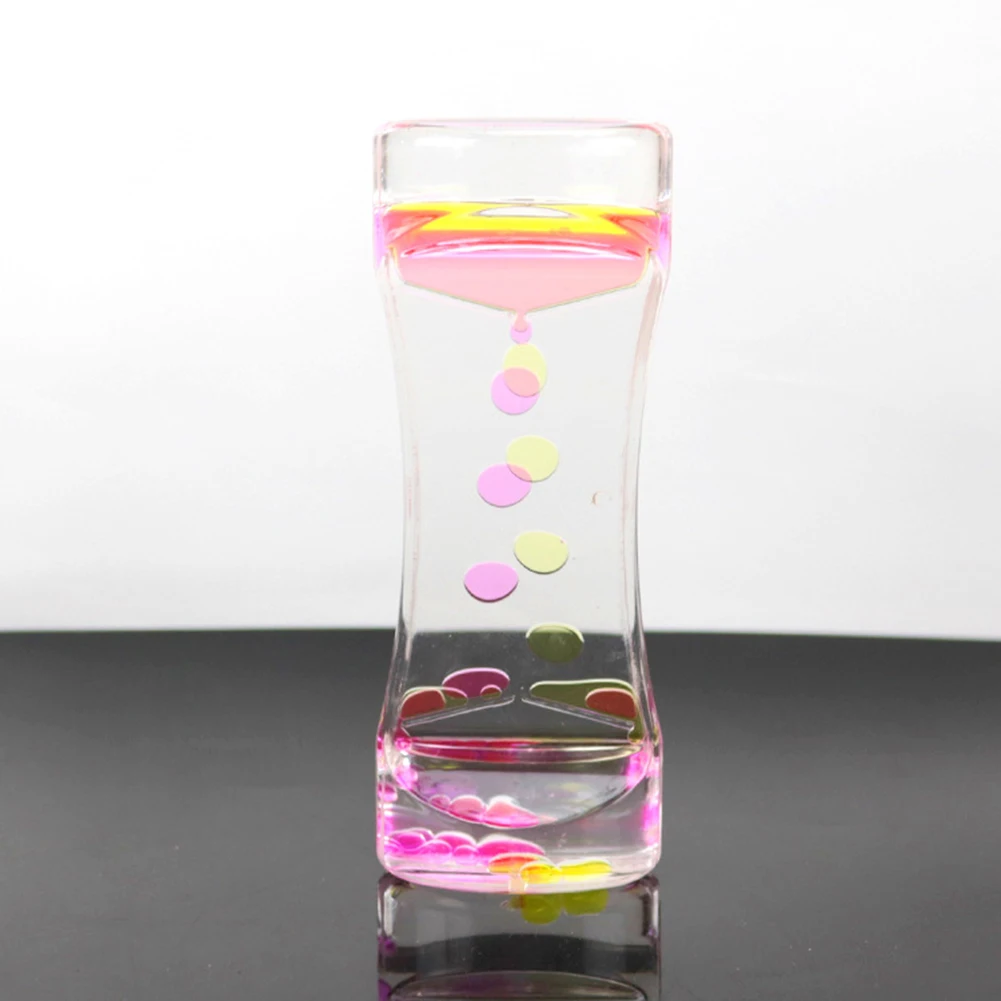 Acrylic Drip Oil Hourglass Liquid Motion Bubble Floating Timer Home Decor | Дом и сад