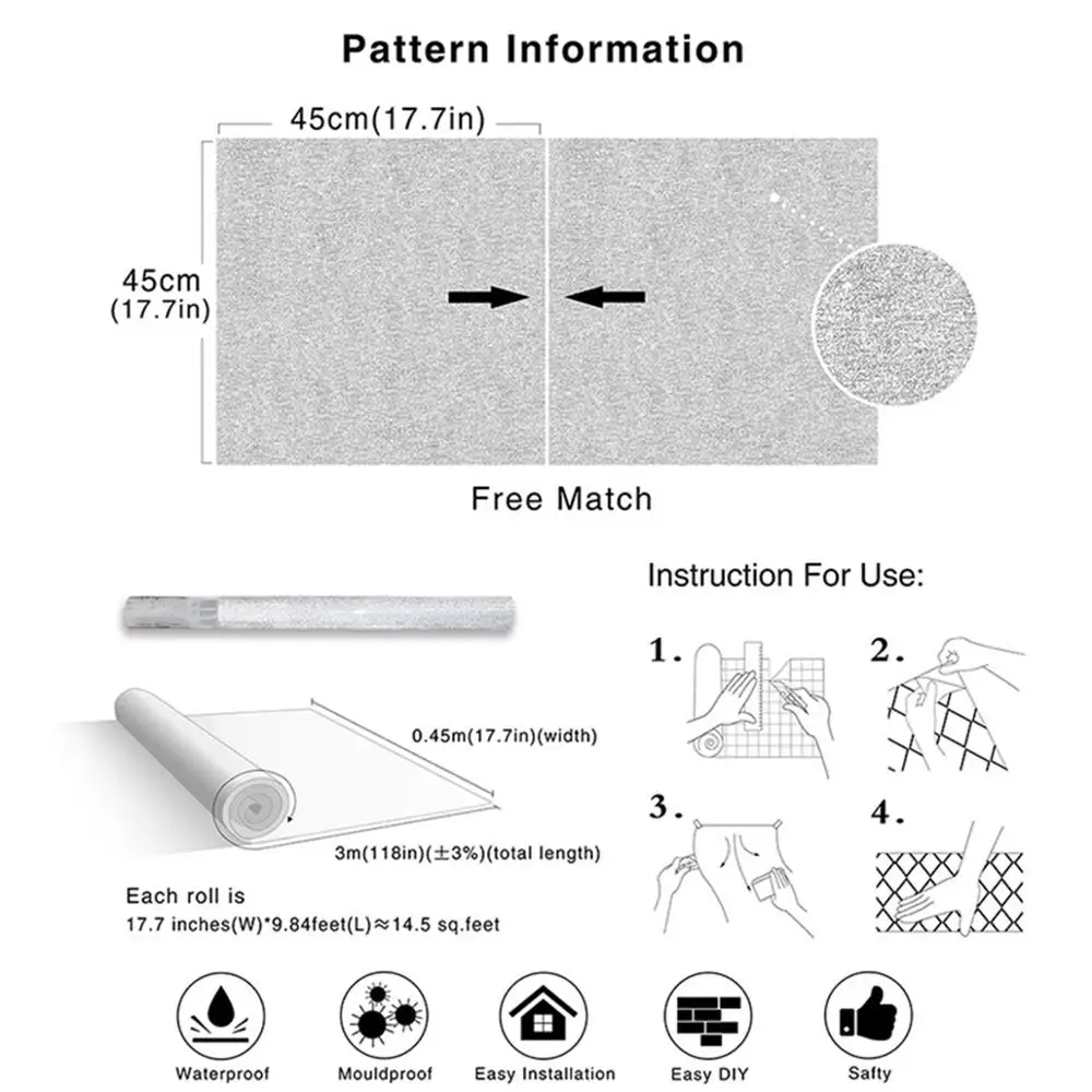 DIY наклейки на стену бумага для контактной бумаги блестящая самоклеящаяся пленка