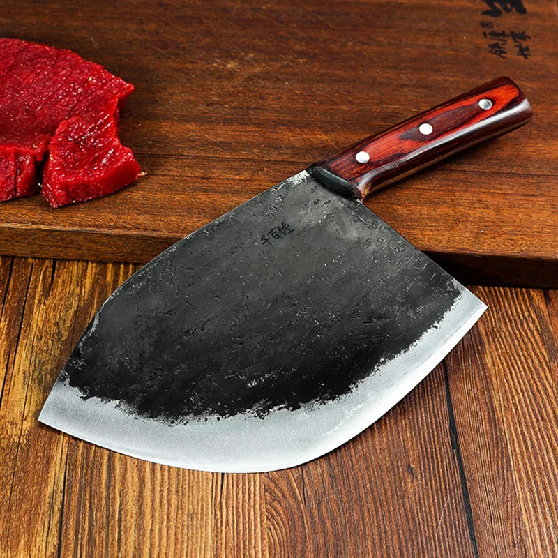 Кухонный нож из нержавеющей стали Тан ножи для нарезки с деревянной ручкой
