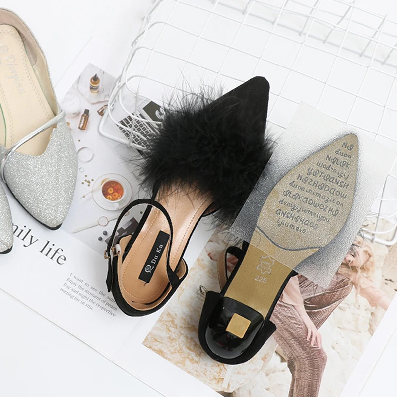 Demine Shoe Sole Protector Sticker Non-Slip Tape for Sandals High Heels Shoes Inserts Self-Adhesive Ground Grips Outsole Insoles