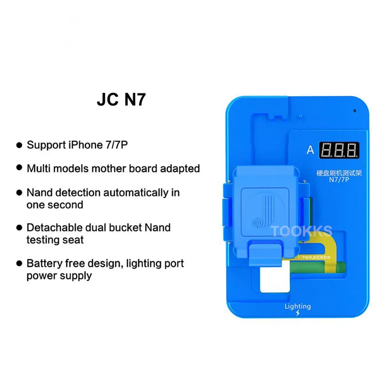 Плоский тестер для жестких дисков JC NAND N7 N8 NX iPhone X/XS/XSMAX 7 7P 8 8P|Наборы