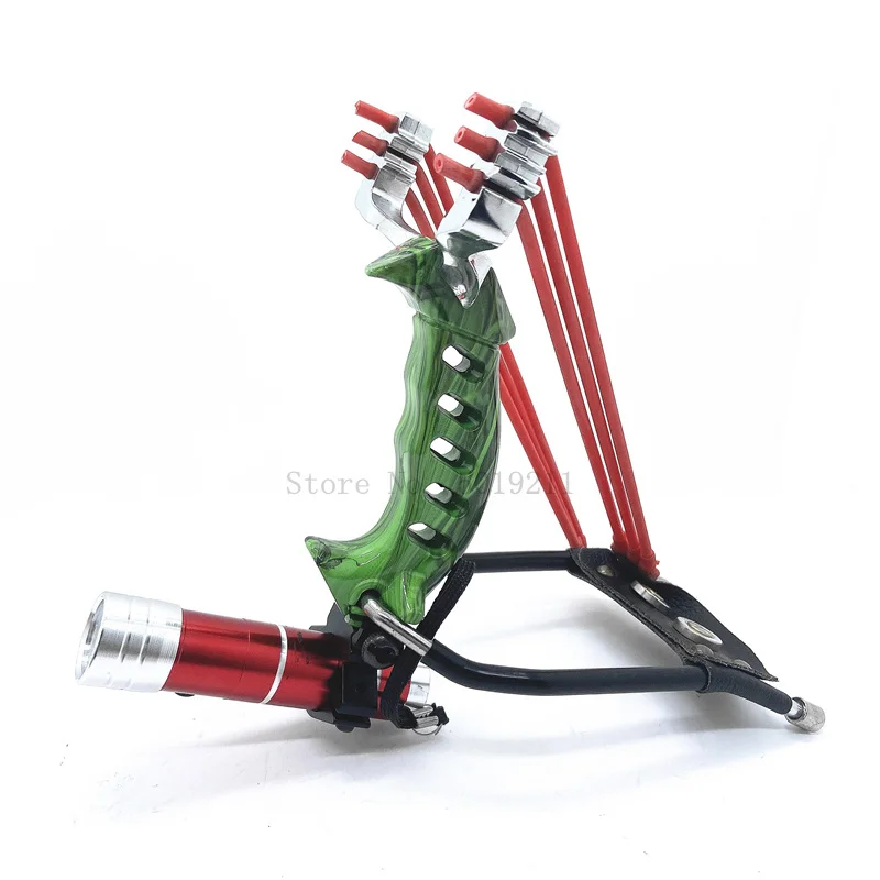 

Outdoor Heavy-duty Power Hunting Slingshot Can Shoot Fish with Wrist Support Labor-saving Slingshot with Rubber Bands Tools