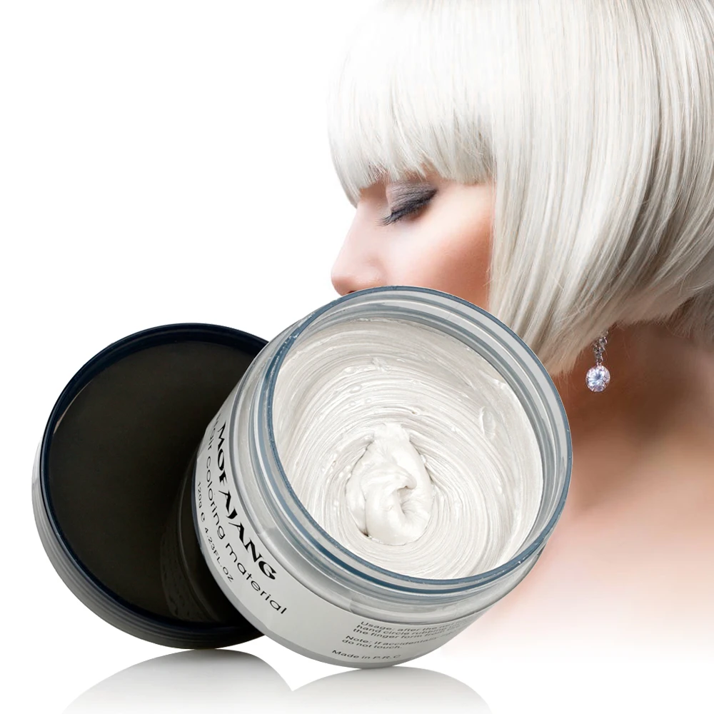 

Temporary Hair Dye Hair Color Wax Styling Colors Cream Instant Gray Hair Dye Mud Washable Hairstyle Instant Colours for Party