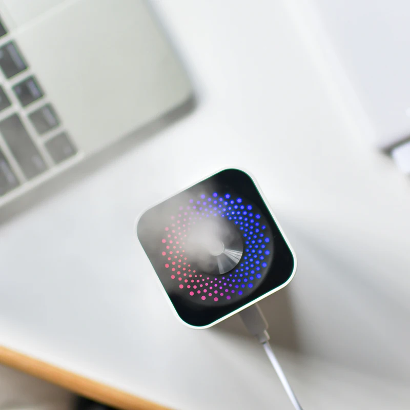 Фото Увлажнитель воздуха USB зарядка спин обесцвечивание светодиодный Ночник светильник ароматерапия эфирное масло Арома диффузор для дома авто... №5