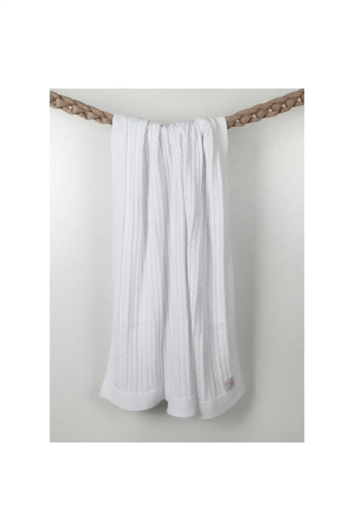 Unisex White 90x90 cm Knit Baby Blanket 8681245000912 Baby & Kids Home Textile Textile & Furniture