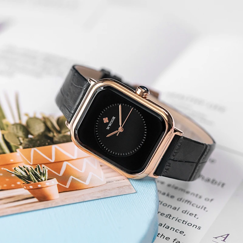 Часы наручные WWOOR женские кварцевые креативные модные роскошные в японском стиле