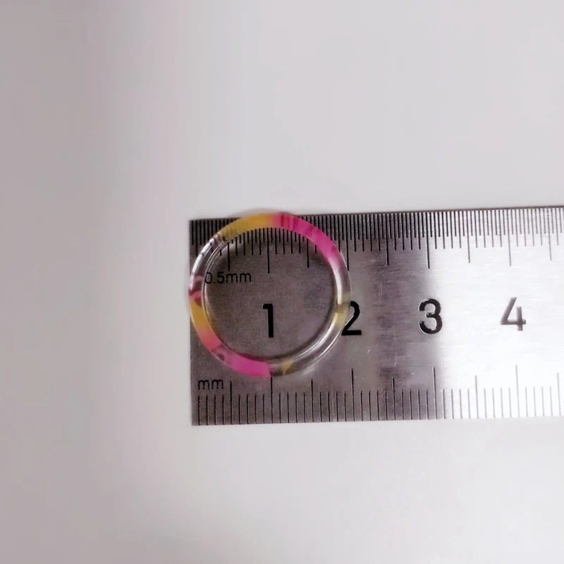 

Retro New Korea Chic Transparent Aesthetic Round Ring Colorful Minimalist Acrylic Resin Thin Ring for Women Jewelry Party Gifts