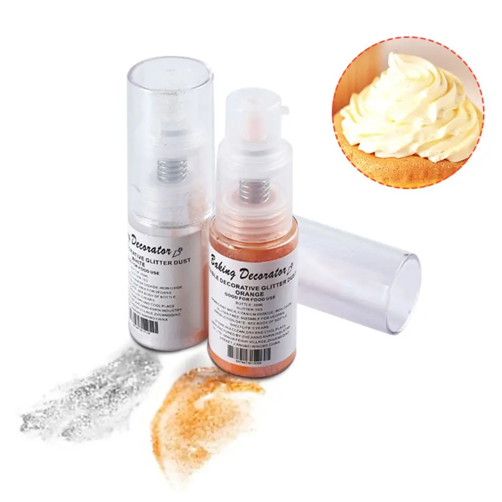 5/10 г съедобная Золотая пудра Блестящий серебряный жемчужный порошок мусс