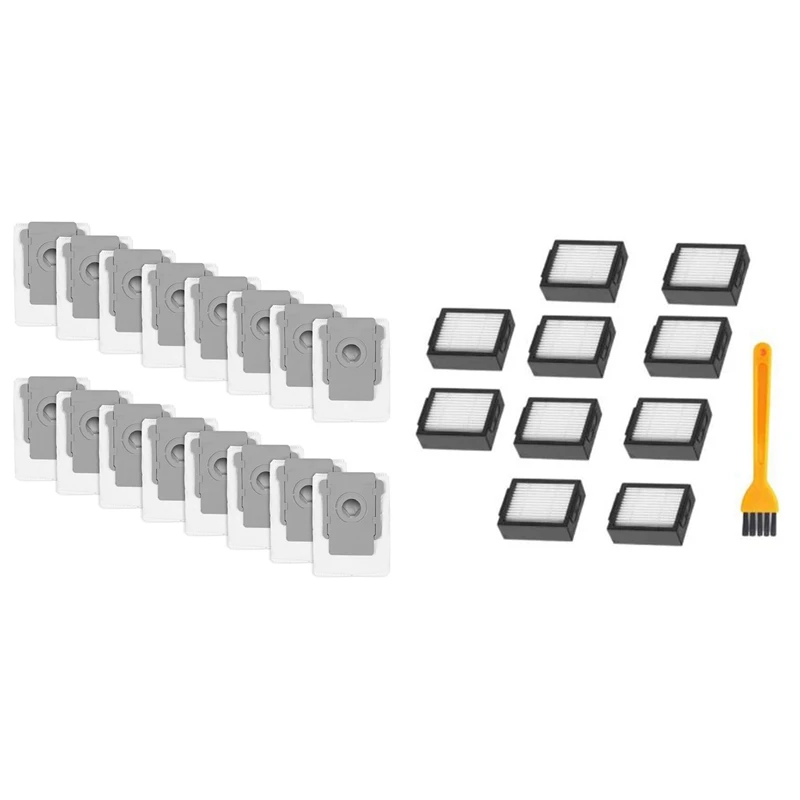 

HOT-Replacement Hepa Filters For I7 Irobot For ROOMBA With 16 Pack Vacuum Bags