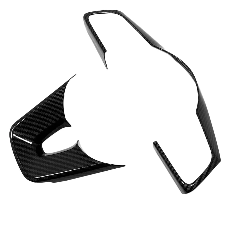 Для Kia Cerato k3 Seltos 2019 2020 ABS Красный/углеродное волокно украшение рулевого колеса накладка отделка панель рулевого колеса наклейка на раму