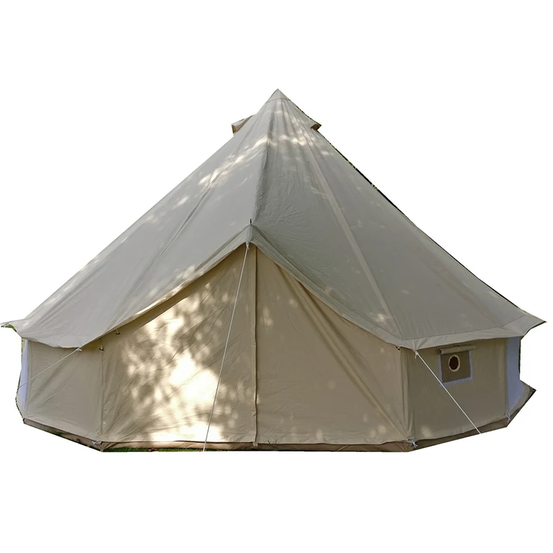 Günstig Ultra 4M Durchmesser Baumwolle Stoff Hochzeit Im Freien Glocke Luxus Markise Zelte Wasserdichte Anti-Uv Große Pavillon Tente De Camping