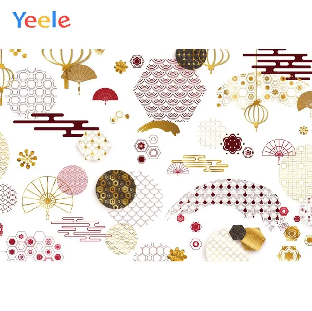 Yeele Простой японский цветок облако узор Ткань свадебный портрет фотографии фоны