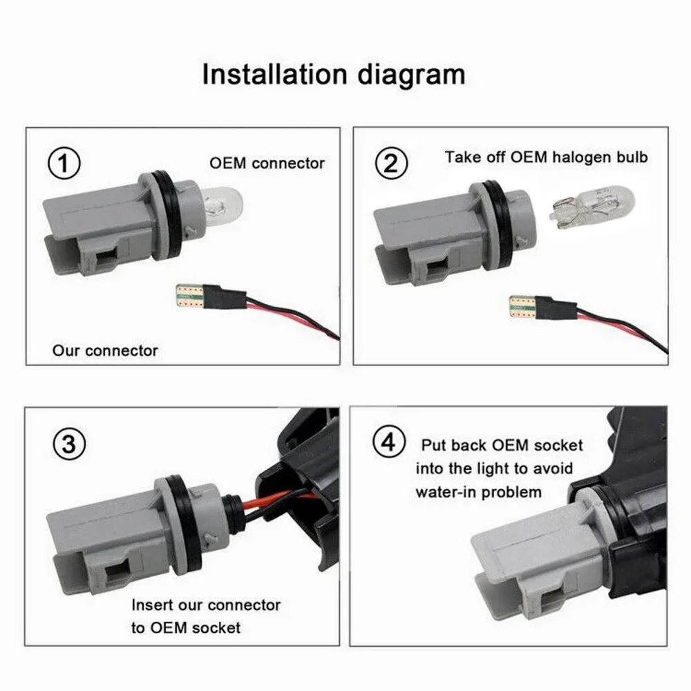 

For BMW E32 E34 E36 Side Lights Streamer Smoked Black Cover LED Dynamic Turn Signal Light Marker Sequential Blinker Lamp