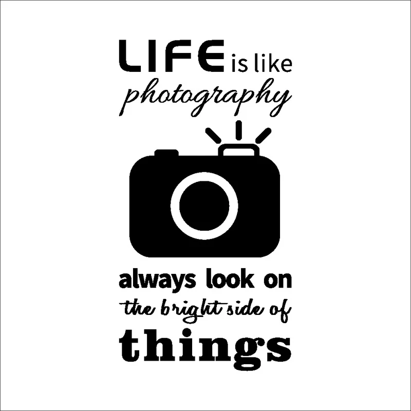 

Creative Camera English alphabet Wall Sticker for Living room office decoration art Decals wallpaper home decor stickers poster