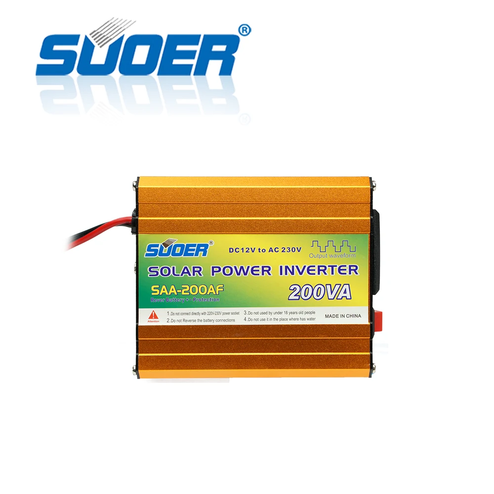 Suoer【 Modified Sine Wave Inverter 】12V 230V 200VA modified sine wave inverter (SAA-200AF) Suoer【 Modified Sine Wave Inverter 】12V 230V 200VA modified sine wave inverter (SAA-200AF)