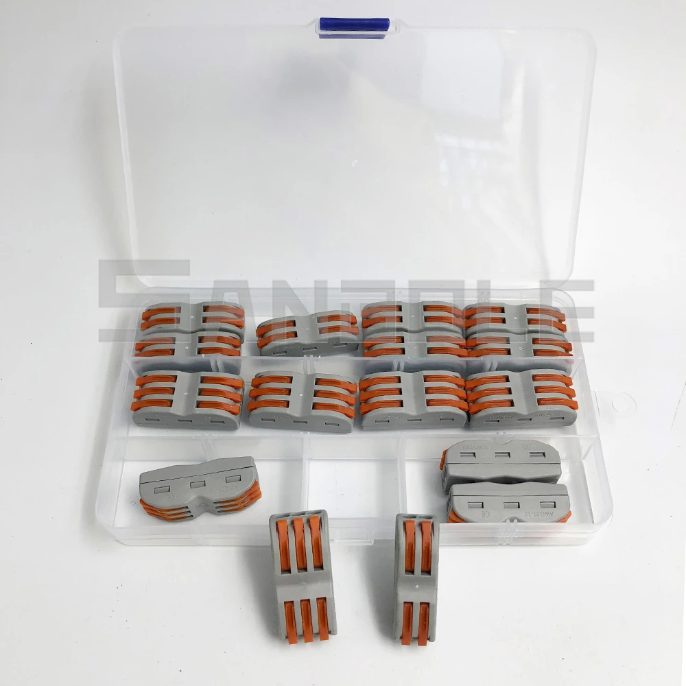 Блок клеммных колодок 16 шт. стандартный и разъем для проводов 2/3 позиций