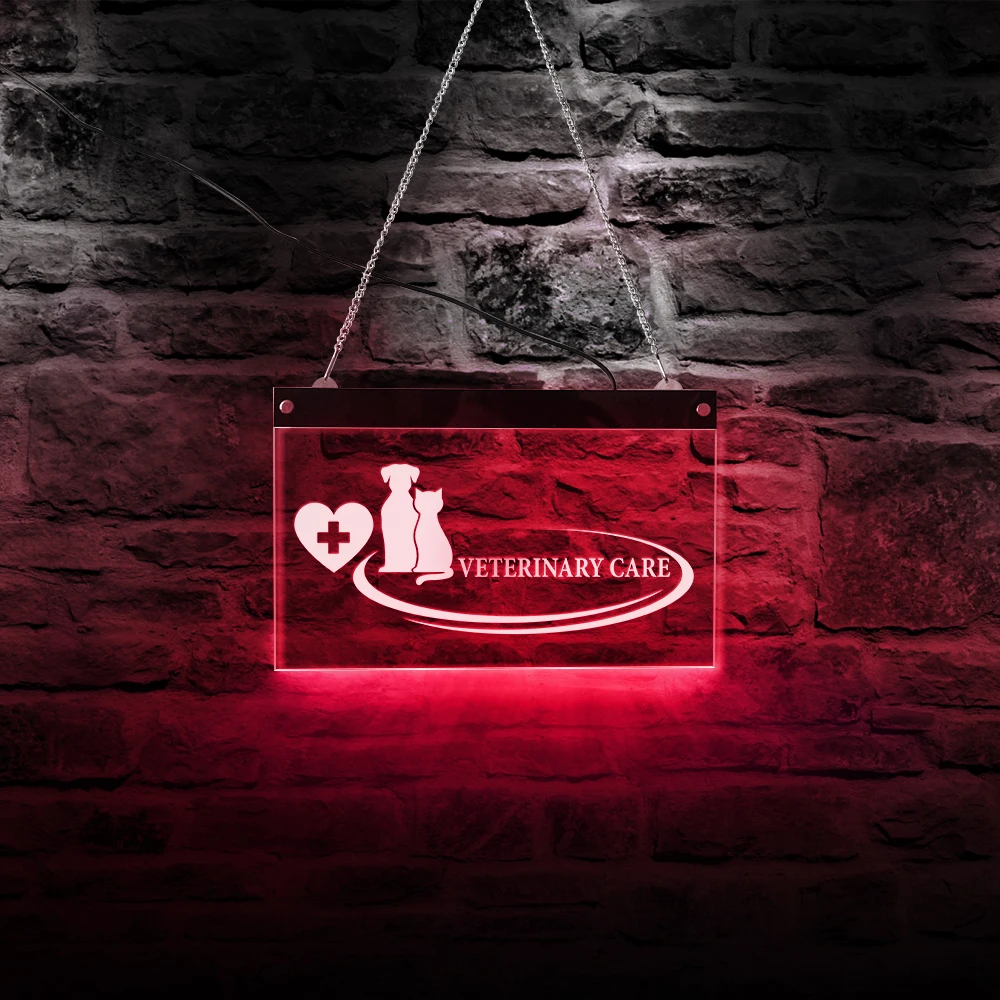 Неоновая светодиодсветодиодный вывеска для домашних животных животных|Таблички