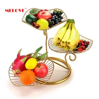 3 tier fruit basket holder decorative iron fruit bowl stand dining table kitchen counter organizer kitchen accessories