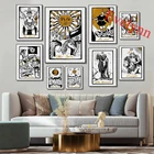 Постер Таро, звезда, Лев, богиня, магия, волшебство, скелет, богиня луны, император, император, домашний декор, холст, настенные художественные принты, уникальный подарок