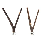 Деревянная подставка для попугаев, деревянная подставка для попугаев, кокатиков, кусающих когтей, шлифовальные игрушки, аксессуары для птиц, игрушки для домашних животных