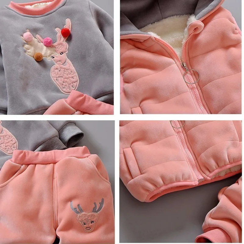 Зимние комплекты одежды для маленьких мальчиков и девочек 2020 3 предмета/1 партия
