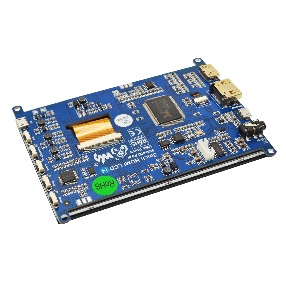 Raspberry Pi4B/3B/Jetson Nano 5 дюймовый сенсорный ЖК дисплей HDMI панель модуль 800*480 интерфейс с