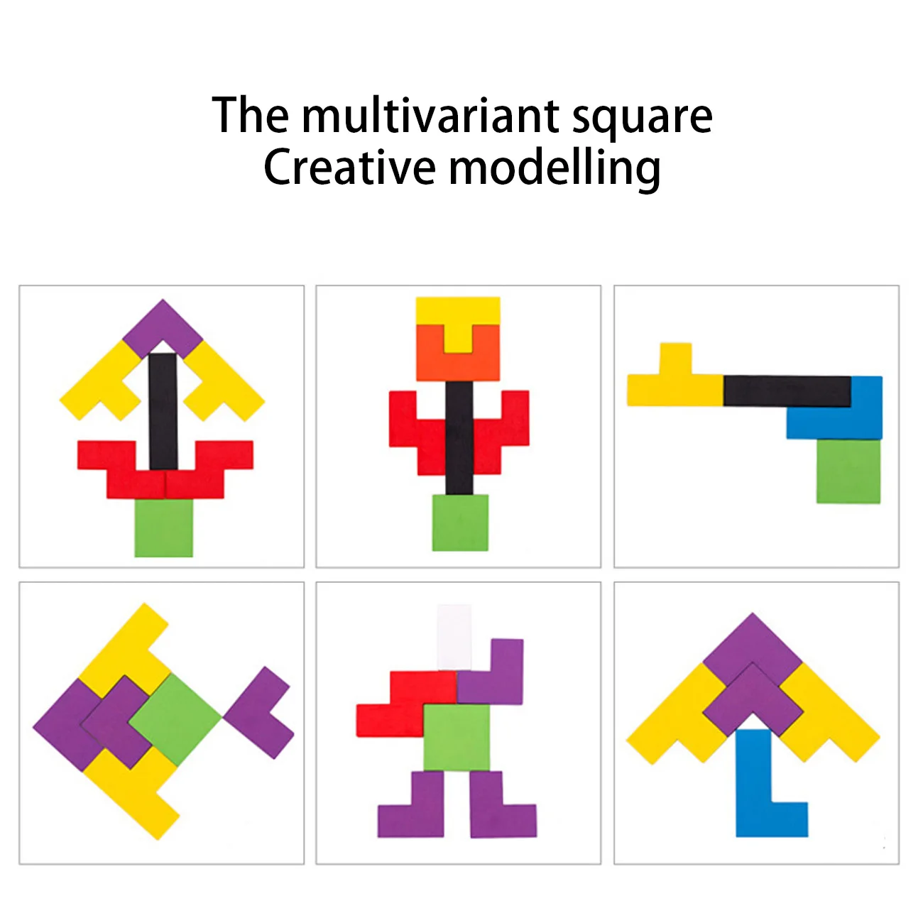 

1PCS Colorful Wooden Puzzle Brain-Teaser Building Blocks Game Wood Puzzles Intelligence Educational Gift for Children Adults