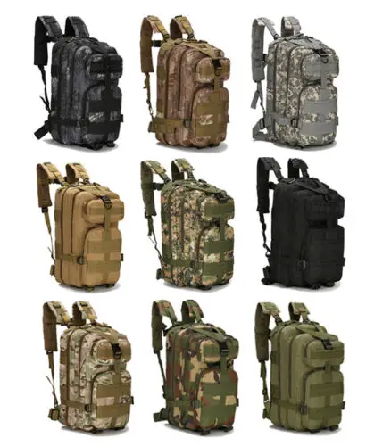 

25L 3P Tactical Backpack Military Army Outdoor Bag Rucksack Men Camping Tactical Backpack Hiking Sports Molle Pack Climbing Bags