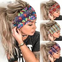 2021 new woman elastic hair band headband stretch bandana headwear girl wide hair bands hair accessories scarf hairbands