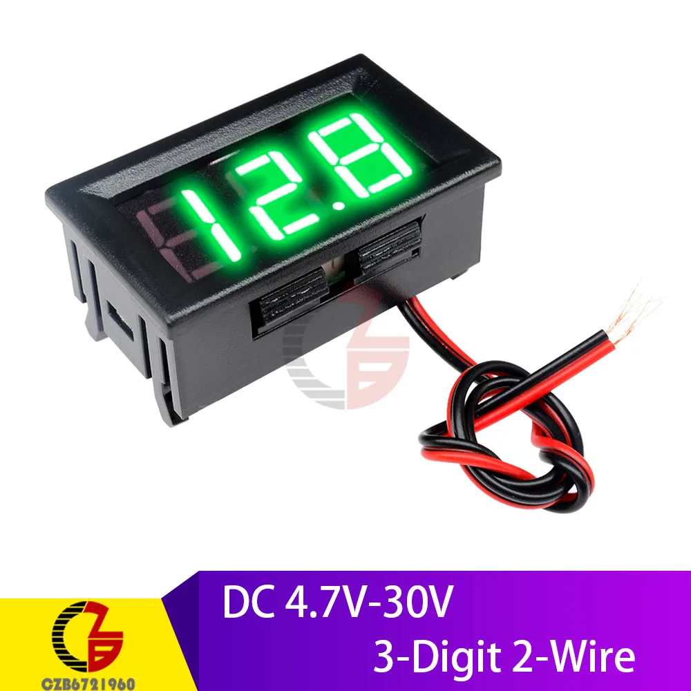 2 Wire Green Высокая точность постоянного тока 100 в 10 А цифровой автомобильный Вольтметр Амперметр индикатор напряжения мотоцикла Тестер измеритель тока Замена USB Тестер 12 В - Цвет: 2 Wire Green