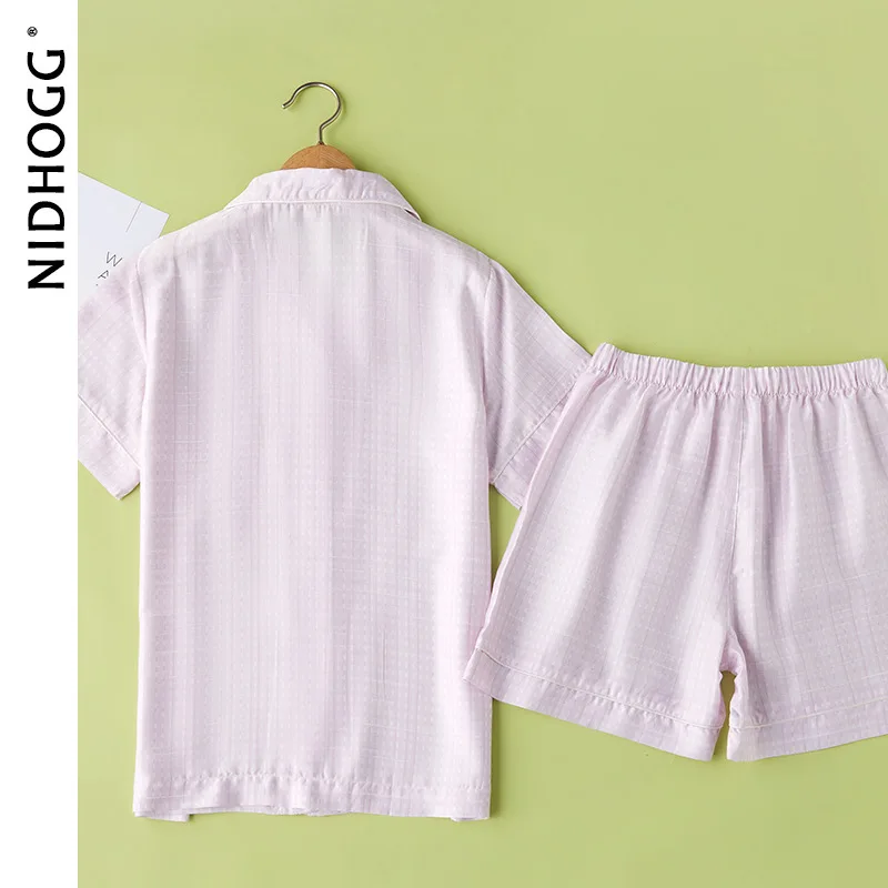 Новинка 2020 простая розовая пижама с короткими рукавами шорты летняя Пижама