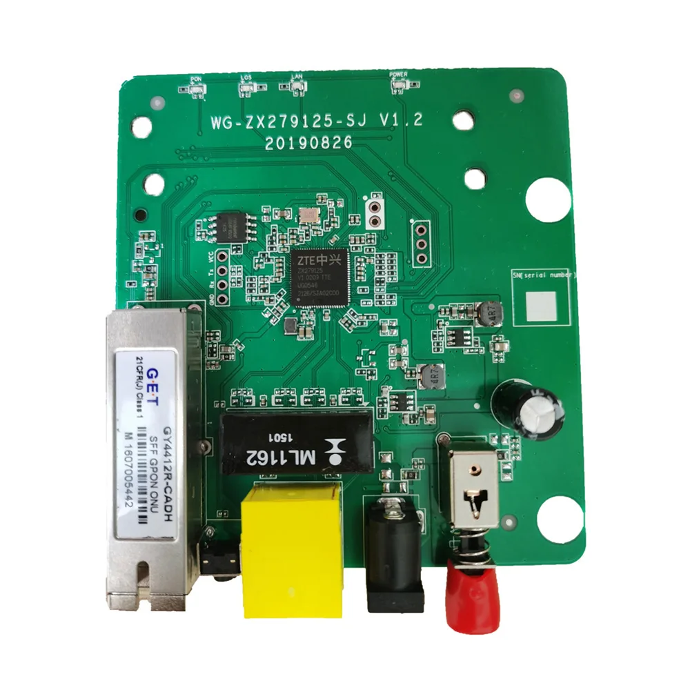 5PCS Chuanglixin Single Port Gigabit XPON ONU PCBA Board GPON/EPON GPON/EPON Automatic Adaptation