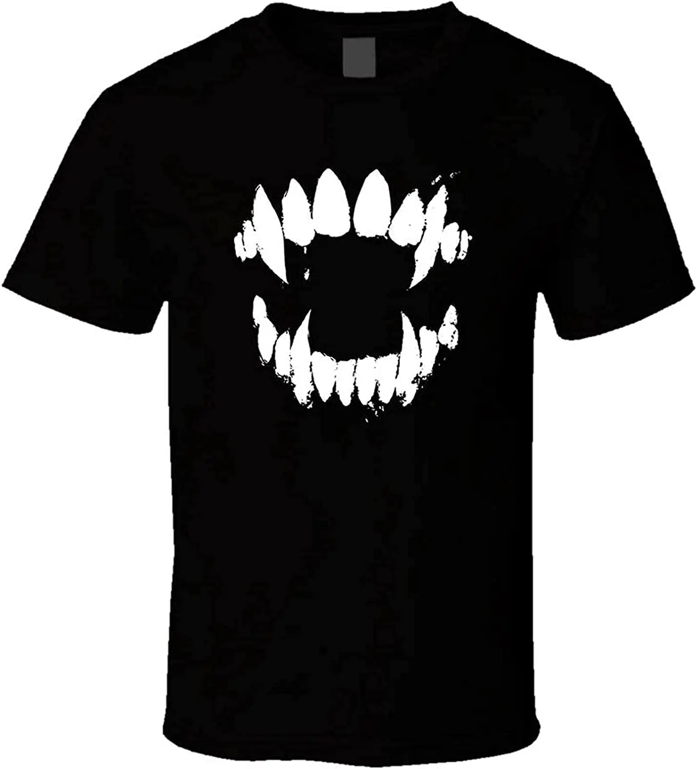 

Scary Teeth Printed Men's T-Shirt Black