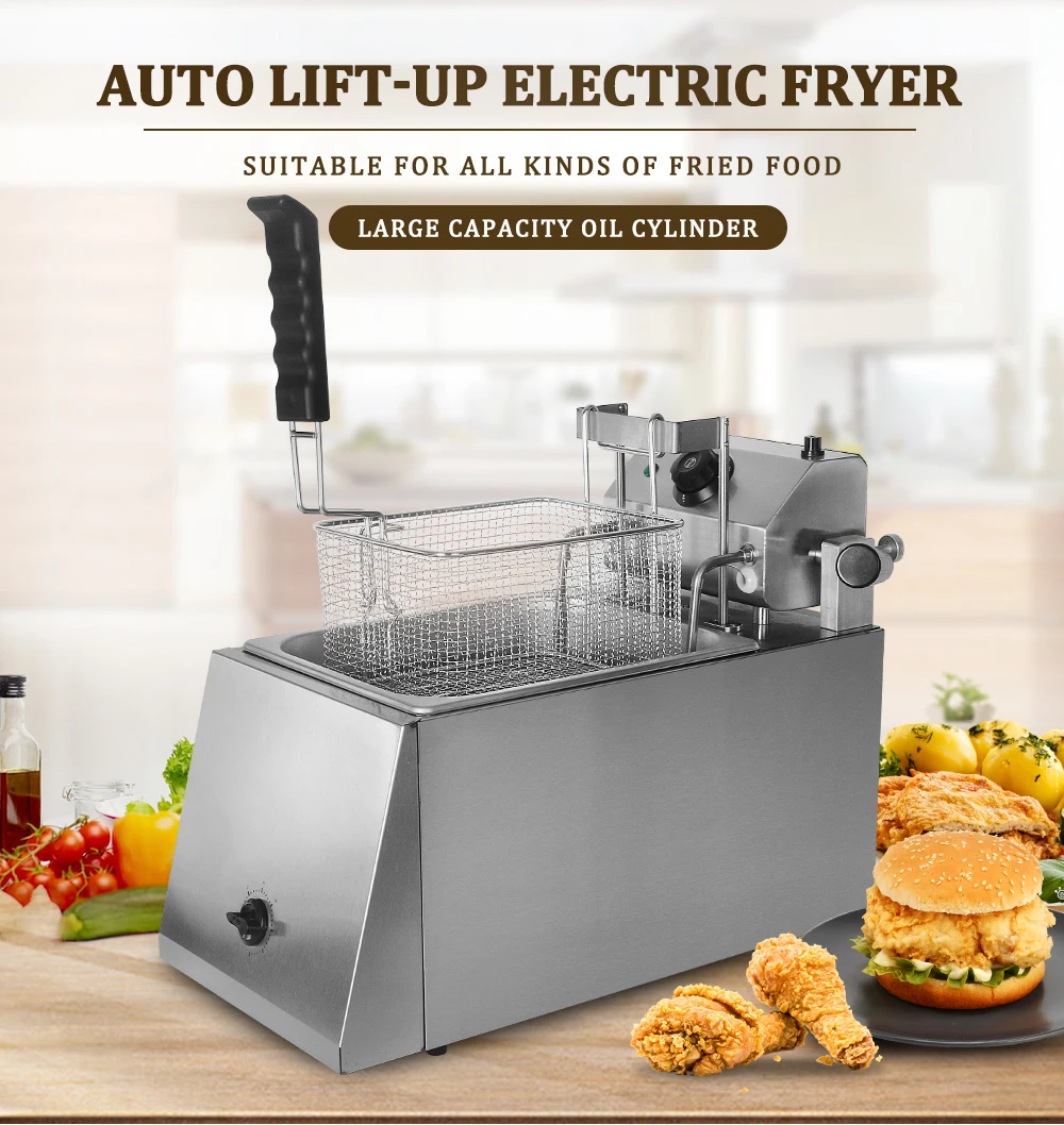 ITOP электрические фритюрницы автоподъёмная Жареная Машина картофельные чипсы