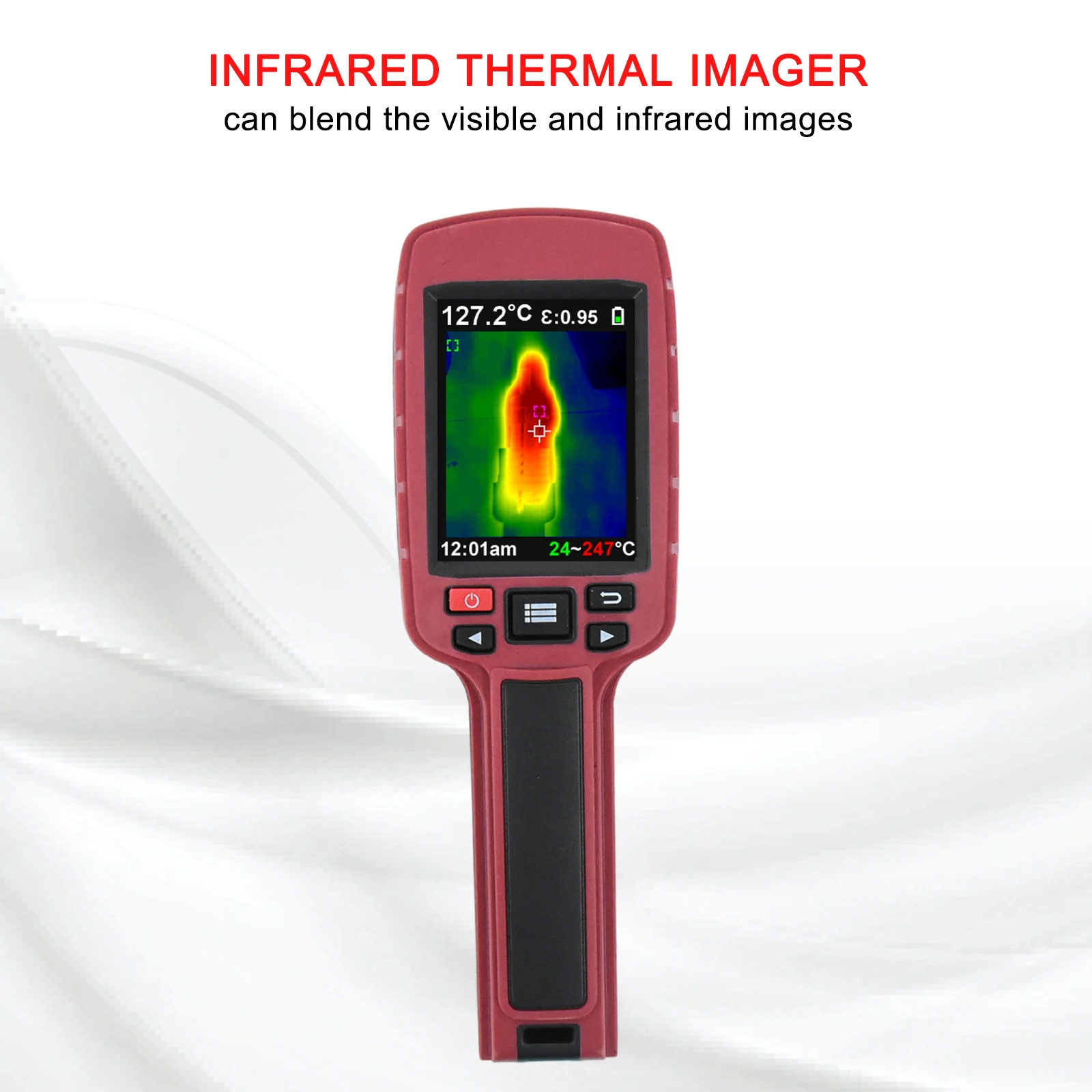 

Инфракрасный Тепловизор с камерой, ручной тепловизор, термометр, Датчик нагрева пола, датчик температуры, изображение 300000 пикселей