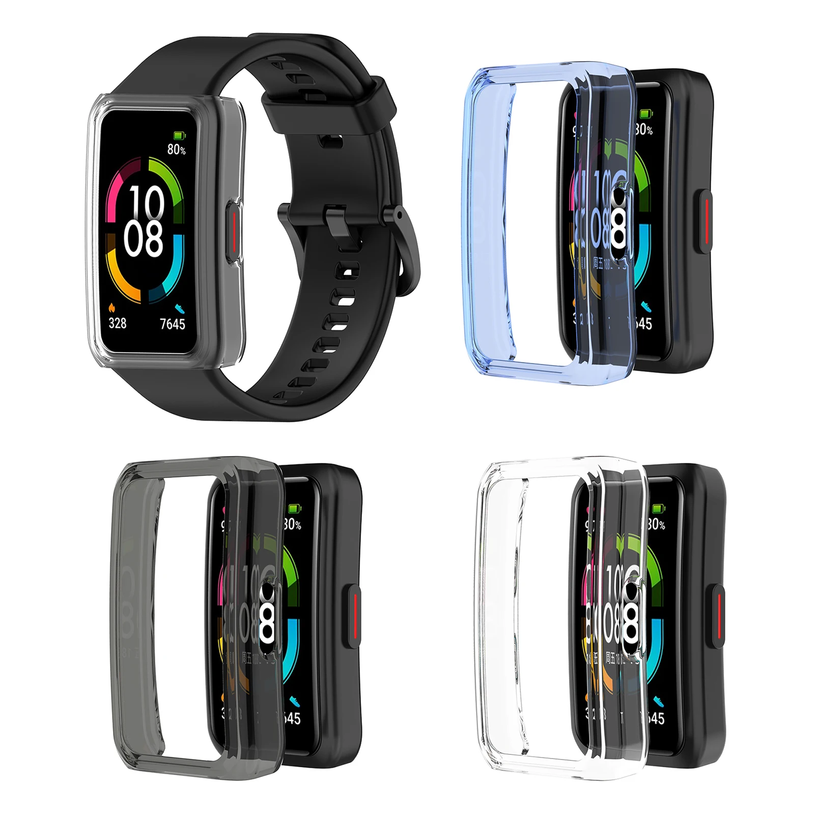 

Чехол для смарт-часов Honor Band 6, ТПУ, с гальваническим покрытием