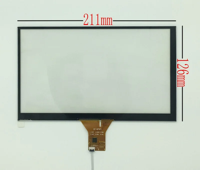 9-дюймовый автомобильный dvd-навигатор GT911 6-pin емкостный сенсорный экран панели цифровой 210X125MM сенсорный экран с сенсорной панелью стекла флеш-накопитель USB доска