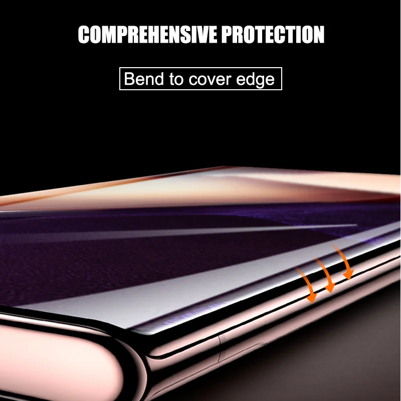 Полное покрытие Защитная Гидрогелевая пленка для самсунг Galaxy S20 Ultra S8 S9 S10 E PLus нот 8