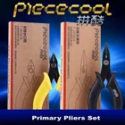 2 шт.лот Piececool Первичная игла, плоскогубцы, набор резцов, инструменты для 3d металлической головоломки, Gundam, хобби, строительство, для начинающих