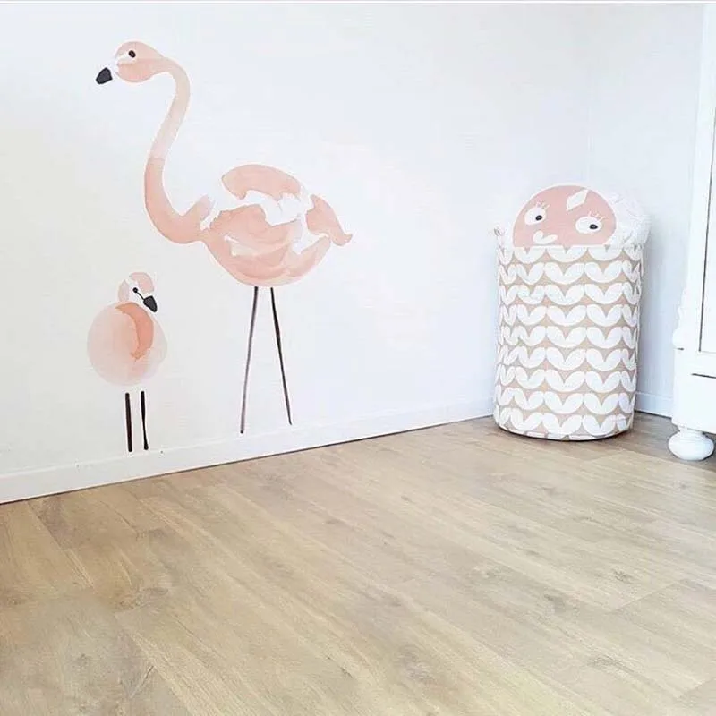 

Cartoon Flamingo Wall Sticker for Children Room Decoration Kids Wall Decals Stickers Wall Stickers Home Decor Living Room DIY