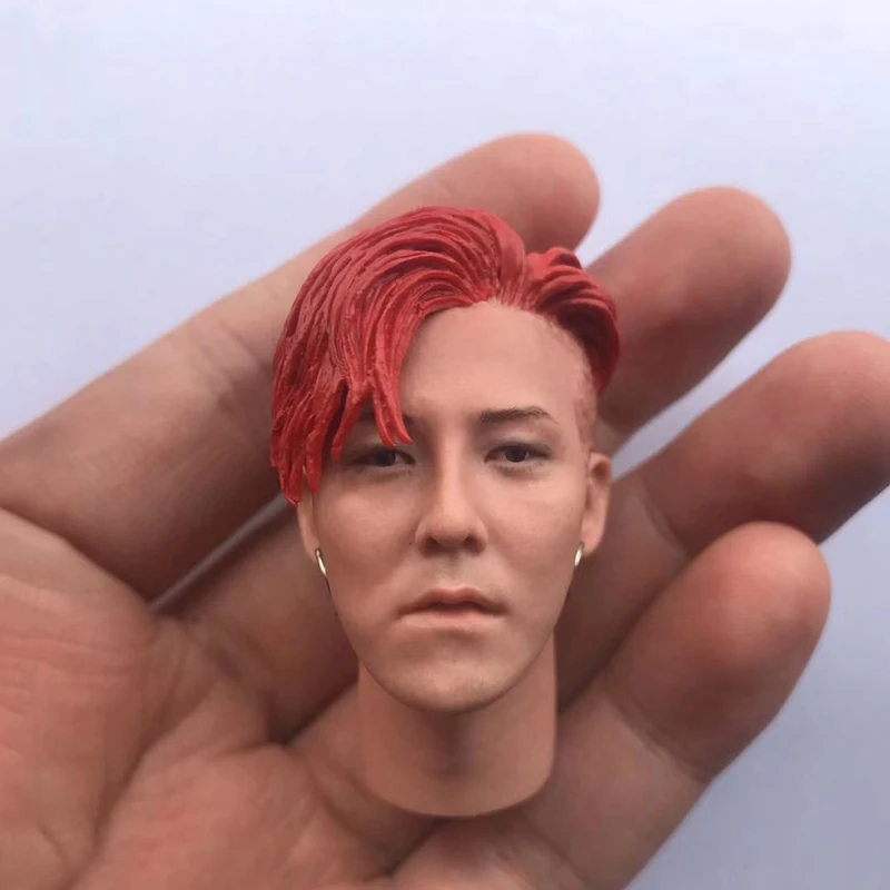 1/6 мужская модель корейской звезды голова резьба BIGBANG Мужская головка команды для