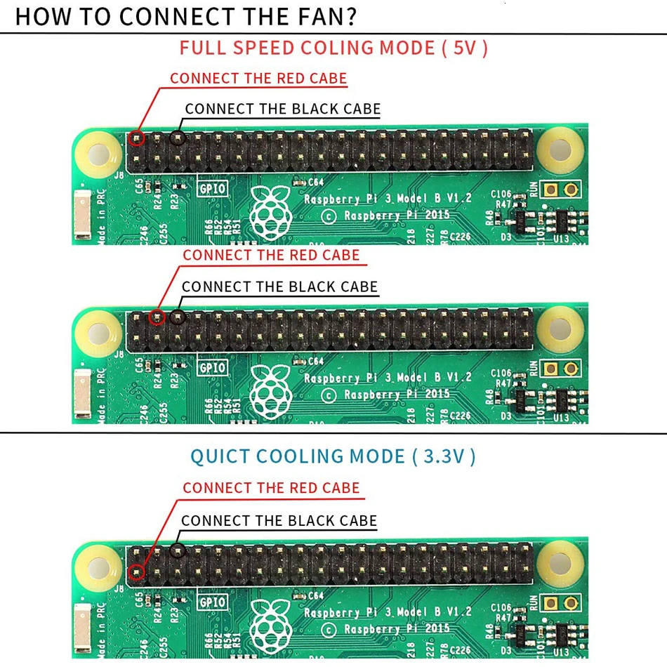 Чехол для Raspberry Pi 4b с охлаждающим вентилятором и радиатором | Компьютеры офис