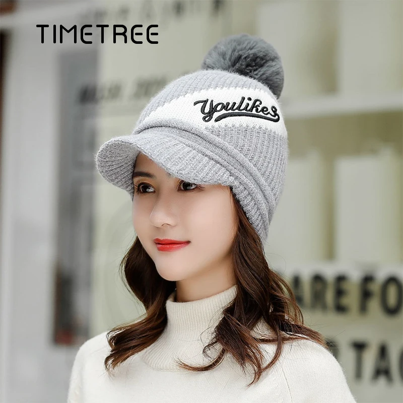 Зимний теплый шарф из двух частей плюшевая утепленная женская шапка облегающие