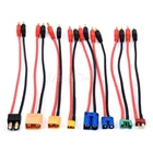 RC XT30 XT60 XT90 EC3 EC5 MPX TRX T разъем для 4,0 разъем типа банан Заряд свинца 200 мм 20 см 14AWG Lipo батарея баланс заряда кабель