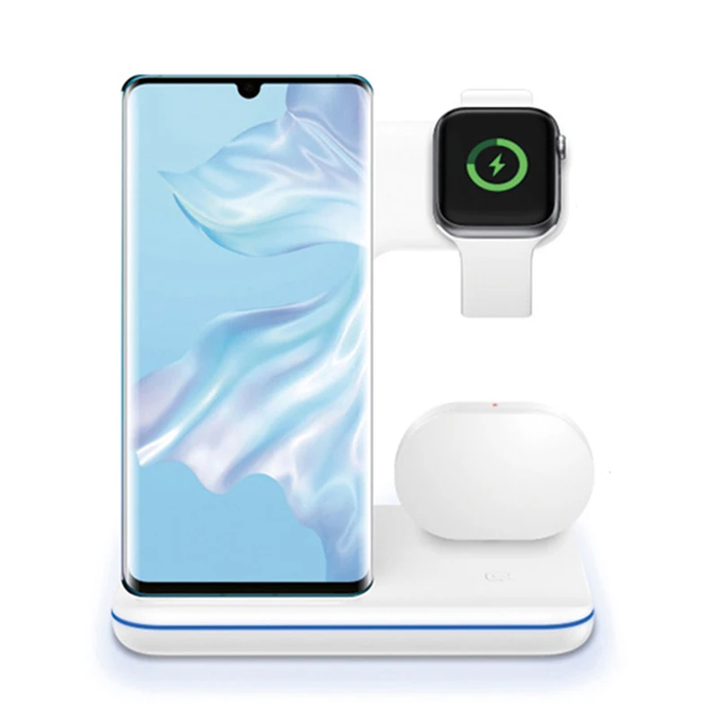 

Беспроводная зарядная станция 3 в 1, 15 Вт, для iphone12 11 X Xr 8 plus