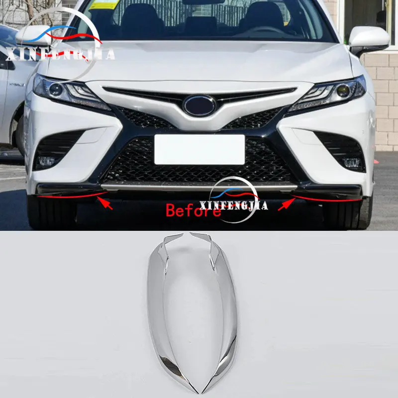 Для Toyota Camry SE XSE 18 19 2 * ABS покрытие Передние Губы передний бампер декоративная